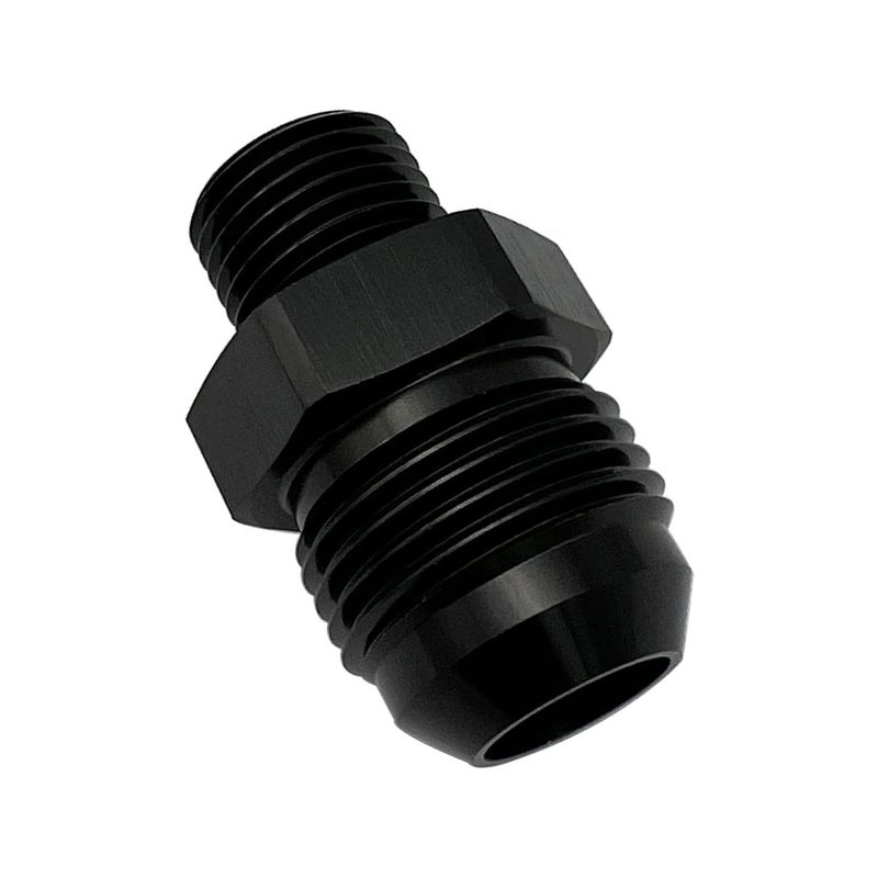 KRD PERFORMANCE أداء KRD مستقيم أسود من الألومنيوم ذكر مضيئة -10 AN10 إلى M16 x 1.5 ذكر متري أنبوب ملولب محول تركيب الوقود - Image 3